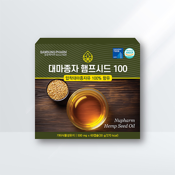 [삼성제약] 대마종자 햄프시드100 500mg*60캡슐