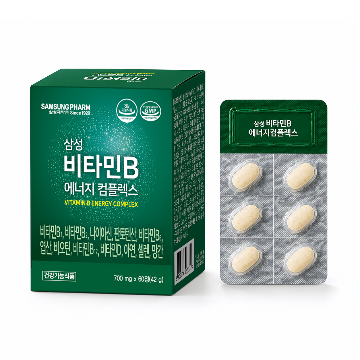 [삼성제약] 비타민B 에너지 컴플렉스 700mg*60정